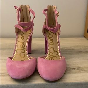 Sam Edelman ultraviolet suede heels
